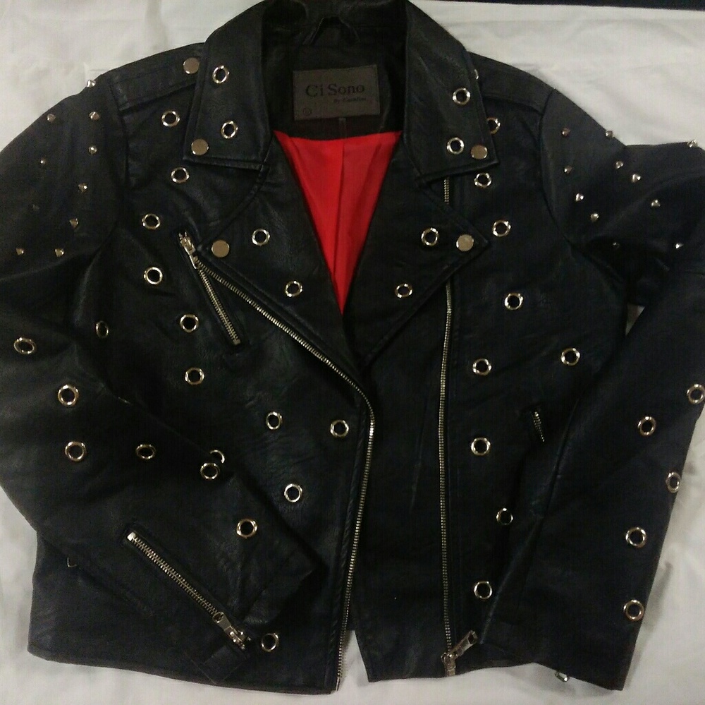 Black Faux Leather Jacket